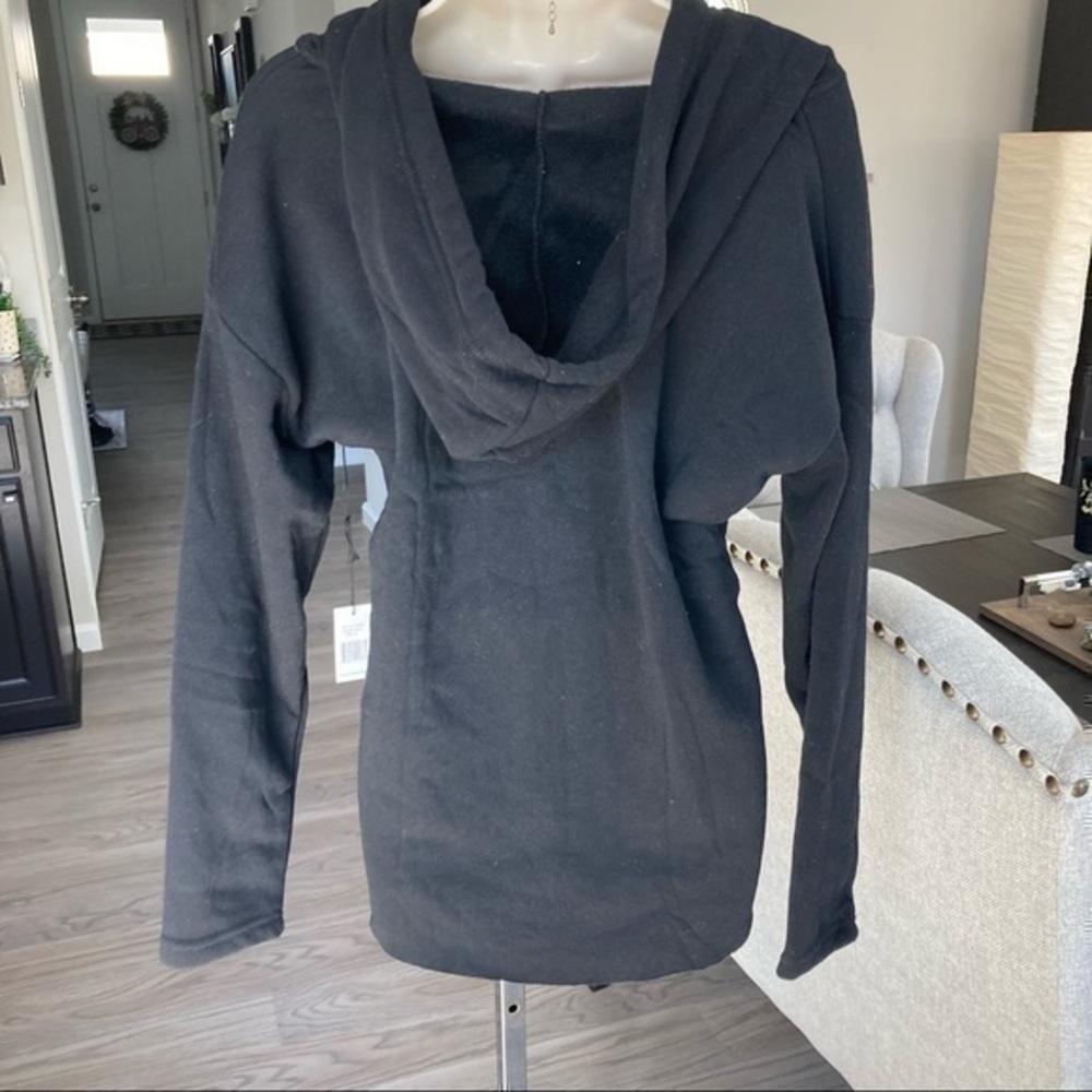 ๐ Black hoodie drawstring sweatshirt S - Picture 7 of 9